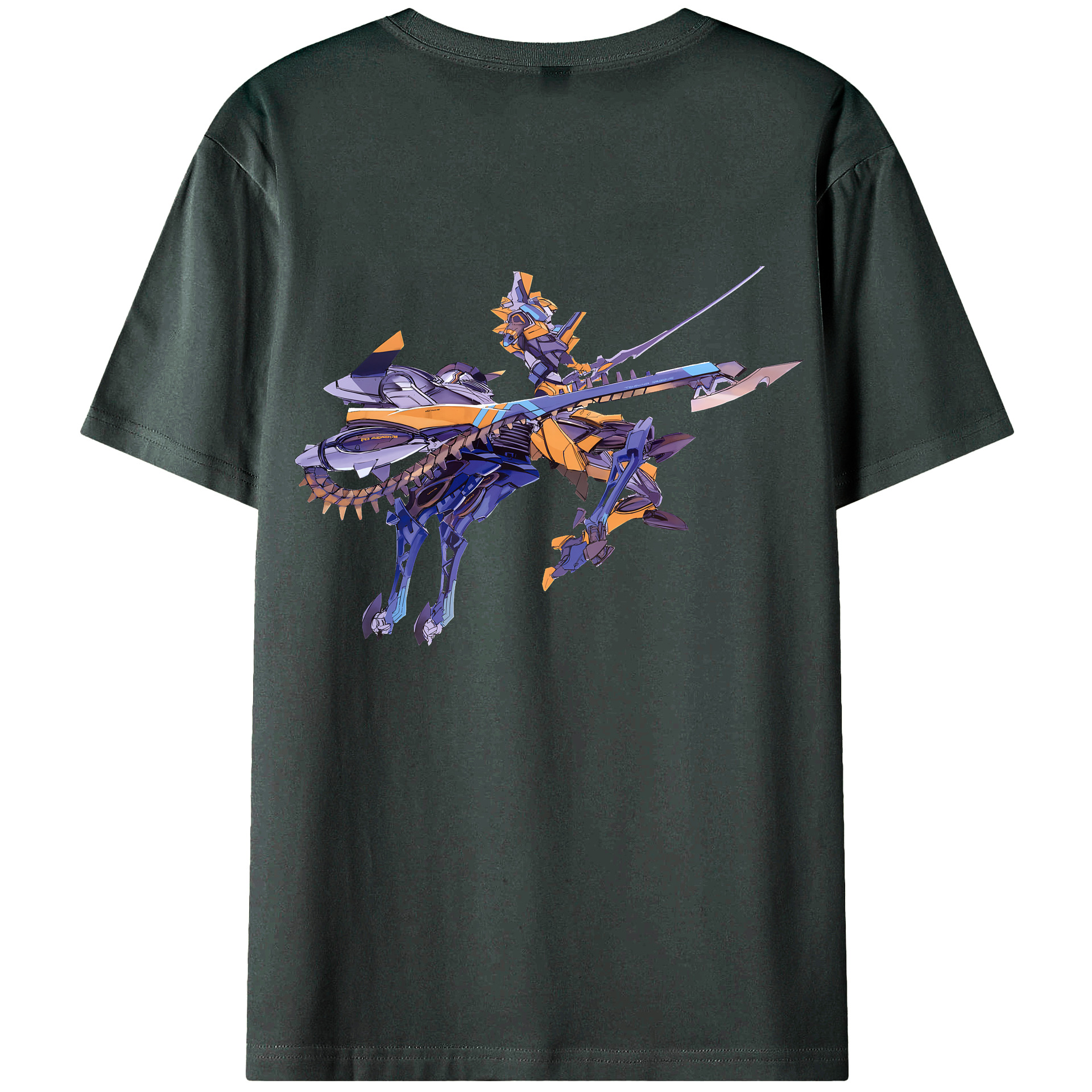 （画像用） EVA 新世紀エヴァンゲリオン 綿100％ メンズ半袖Tシャツ（バックプリント） 通気性